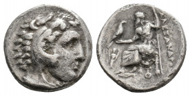KINGS OF MACEDON. Alexander III 'the Great' (336-323 BC). AR Drachm. 3.60 g. 16.60 mm.