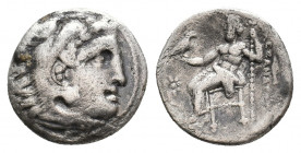 KINGS OF MACEDON. Alexander III 'the Great' (336-323 BC). AR Drachm. 3.64 g. 17.50 mm.