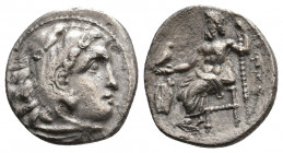 KINGS OF MACEDON. Alexander III 'the Great' (336-323 BC). AR Drachm. 3.66 g. 17.60 mm.