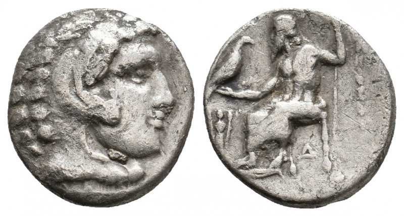 KINGS OF MACEDON. Alexander III 'the Great' (336-323 BC). AR Drachm. 3.74 g. 16....