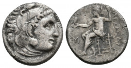 KINGS OF MACEDON. Alexander III 'the Great' (336-323 BC). AR Drachm. 3.80 g. 17.40 mm.