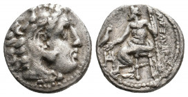 KINGS OF MACEDON. Alexander III 'the Great' (336-323 BC). AR Drachm. 3.81 g. 16 mm.