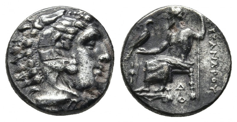 KINGS OF MACEDON. Alexander III 'the Great' (336-323 BC). AR Drachm. 3.85 g. 15....