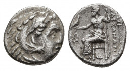 KINGS OF MACEDON. Alexander III 'the Great' (336-323 BC). AR Drachm. 3.91 g. 14.9 mm.