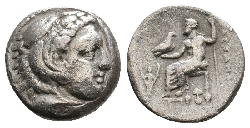 KINGS OF MACEDON. Alexander III 'the Great' (336-323 BC). AR Drachm. 3.92 g. 15....
