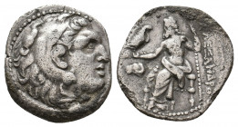 KINGS OF MACEDON. Alexander III 'the Great' (336-323 BC). AR Drachm. 3.92 g. 19.15 mm.