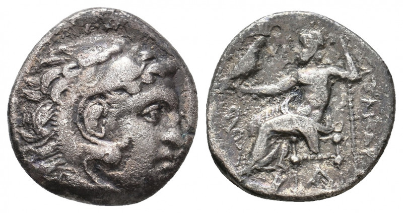 KINGS OF MACEDON. Alexander III 'the Great' (336-323 BC). AR Drachm. 3.95 g. 17....