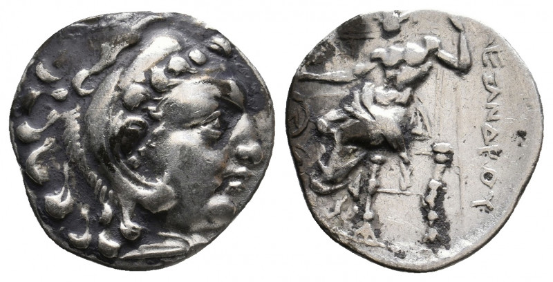 KINGS OF MACEDON. Alexander III 'the Great' (336-323 BC). AR Drachm. 3.96 g. 17....