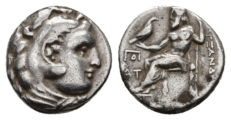 KINGS OF MACEDON. Alexander III 'the Great' (336-323 BC). AR Drachm. 3.98 g. 15....