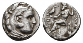KINGS OF MACEDON. Alexander III 'the Great' (336-323 BC). AR Drachm. 3.98 g. 15.9 mm.