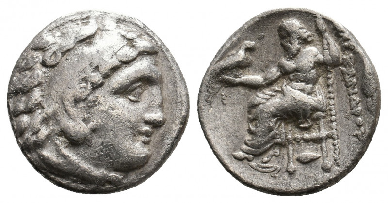 KINGS OF MACEDON. Alexander III 'the Great' (336-323 BC). AR Drachm. 4.03 g. 17 ...