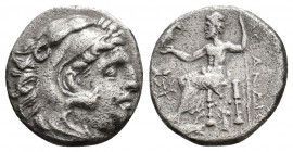 KINGS OF MACEDON. Alexander III 'the Great' (336-323 BC). AR Drachm. 4.06 g. 16.90 mm.