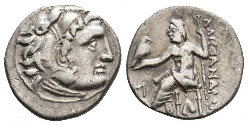 KINGS OF MACEDON. Alexander III 'the Great' (336-323 BC). AR Drachm. 4.06 g. 18....
