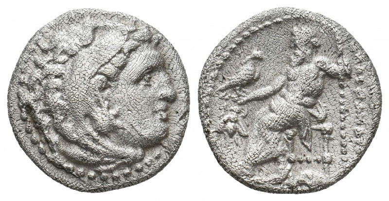KINGS OF MACEDON. Alexander III 'the Great' (336-323 BC). AR Drachm. 4.08 g. 16....