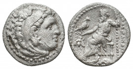 KINGS OF MACEDON. Alexander III 'the Great' (336-323 BC). AR Drachm. 4.08 g. 16.85 mm.