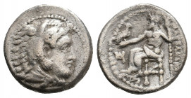 KINGS OF MACEDON. Alexander III 'the Great' (336-323 BC). AR Drachm. 4.10 g. 16.40 mm.