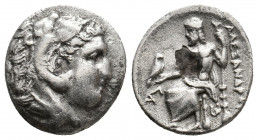 KINGS OF MACEDON. Alexander III 'the Great' (336-323 BC). AR Fourrée Drachm. 4.10 g. 17.75 mm.