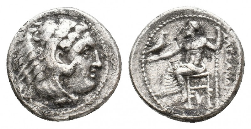 KINGS OF MACEDON. Alexander III 'the Great' (336-323 BC). AR Drachm. 4.10 g. 17 ...