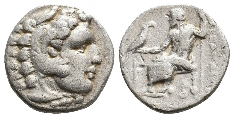 KINGS OF MACEDON. Alexander III 'the Great' (336-323 BC). AR Drachm. 4.11 g. 16....