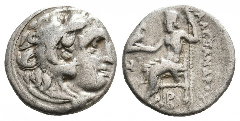 KINGS OF MACEDON. Alexander III 'the Great' (336-323 BC). AR Drachm. 4.14 g. 16....