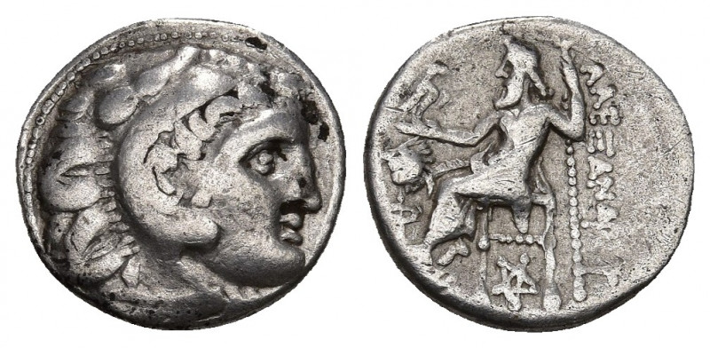 KINGS OF MACEDON. Alexander III 'the Great' (336-323 BC). AR Drachm. 4.21 g. 16....