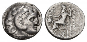 KINGS OF MACEDON. Alexander III 'the Great' (336-323 BC). AR Drachm. 4.21 g. 16.9 mm.