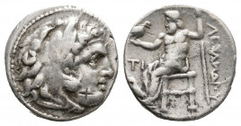 KINGS OF MACEDON. Alexander III 'the Great' (336-323 BC). AR Drachm. 4.23 g. 16.60 mm.