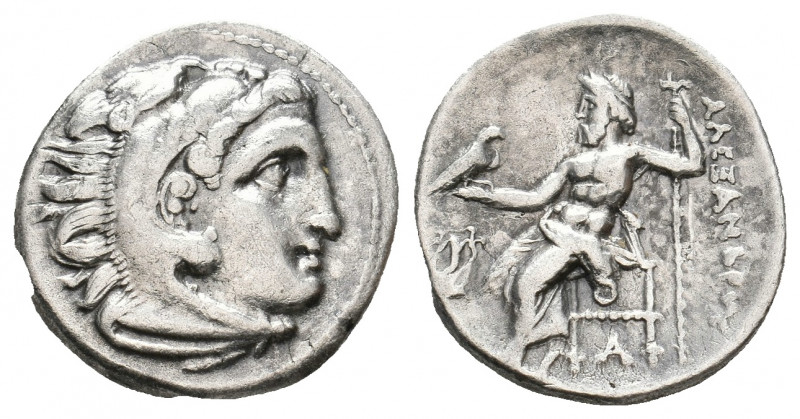 KINGS OF MACEDON. Alexander III 'the Great' (336-323 BC). AR Drachm. 4.24 g. 18....