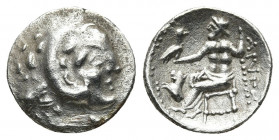 KINGS OF MACEDON. Imitations of Alexander III 'the Great' (3rd-2nd centuries BC). AR Drachm. 3.42 g. 17.8 mm.