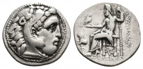 KINGS OF THRACE (Macedonian). Lysimachos (305-281 BC). AR Drachm. 4.18 g. 18 mm.