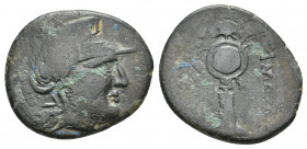 KINGS OF THRACE (Macedonian). Lysimachos (305-281 BC). Ae. 4.70 g. 21.50 mm.
