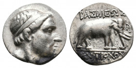 SELEUKID KINGDOM. Antiochos III 'the Great' (222-187 BC). AR Drachm. 4.24 g. 16 mm.