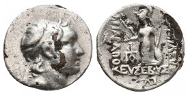 KINGS OF CAPPADOCIA. Ariarathes V Eusebes Philopator (Circa 163-130 BC). AR Fourrèe Drachm. 4.48 g. 17.60 mm.