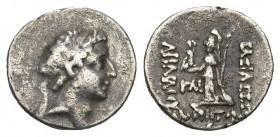 KINGS OF CAPPADOCIA. Ariarathes VIII Eusebes Epiphanes (Circa 116-101 BC). AR Drachm. 4.12 g. 17.1 mm.