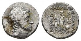 KINGS OF CAPPADOCIA. Ariarathes X Eusebes Philadelphos (42-36 BC). AR Drachm. 3.61 g. 15.5 mm.