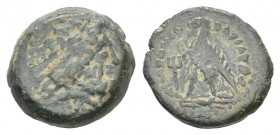 PTOLEMAIC KINGS OF EGYPT. Ptolemy III Euergetes (246-221 BC). Ae Chalkous. 2.20 g. 13.10 mm.