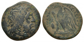 PTOLEMAIC KINGS OF EGYPT. Ptolemy III Euergetes (246-222 BC). Ae. 14.2 g. 27.8 mm.