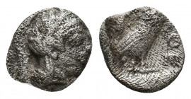 ATTICA. Athens (Circa 454-404 BC). AR Obol. 0.57 g. 9.50 mm.