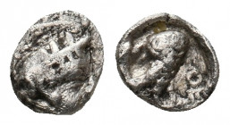 ATTICA. Athens (Circa 454-404 BC). AR Obol. 0.30 g. 6.80 mm.