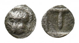ARKADIA. Tegea. (Circa 423-400 BC). AR Tetartemorion. 0.21 g. 6.90 mm.