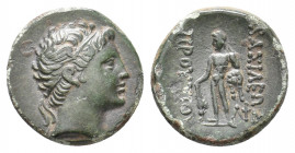 KINGS OF BITHYNIA. Prousias II Kynegos (182-149 BC). Ae. 3.51 g. 17.95 mm.