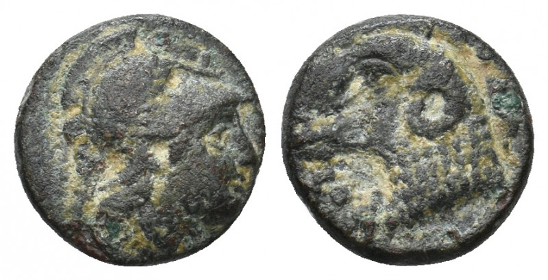 IONIA. Klazomenai. (4th century BC). Ae. 1.69 g. 11.80 mm.