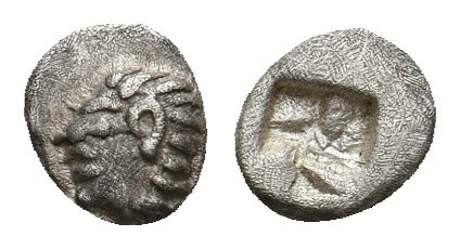 IONIA. Kolophon. (Late 6th century BC). AR Tetartemorion. 0.22 g. 5.75 mm.