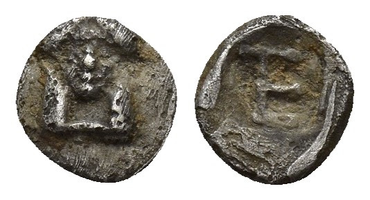 IONIA. Kolophon. (Circa 450-410 BC). AR Tetartemorion. 0.26 g. 6.79 mm.