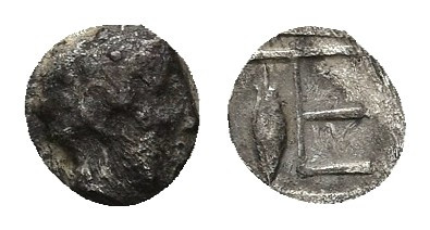 IONIA. Kolophon. (Circa 450-410 BC). AR Tetartemorion. 0.30 g. 6.0 mm.