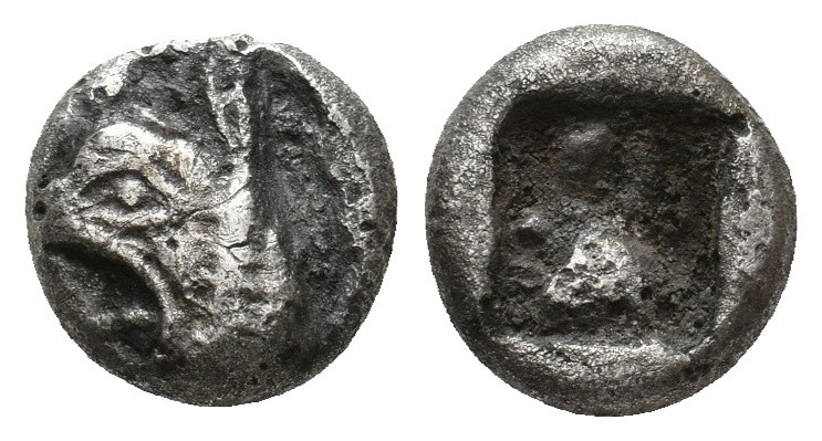 IONIA. Phokaia. (Late 6th century BC). AR Diobol. 1.24 g. 9.70 mm.