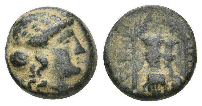 IONIA. Smyrna. (Circa 170-145 BC). Ae. 2.52 g. 12.25 mm.