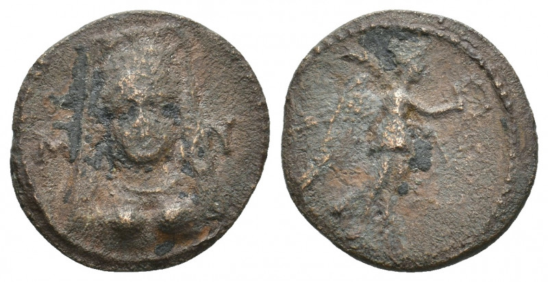 LYCIA. Myra. (1st century BC). Ae. 2.46 g. 17.30 mm.