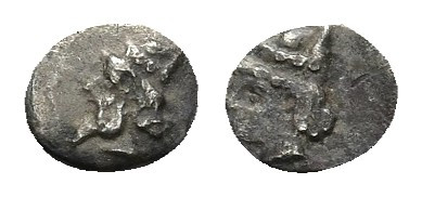 CILICIA. Uncertain. (4th century BC). AR Tetartemorion. 0.13 g. 5.8 mm.