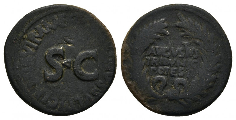 AUGUSTUS, 27 BC-AD 14. AE. Rome. 9.0 g. 26.4 mm.